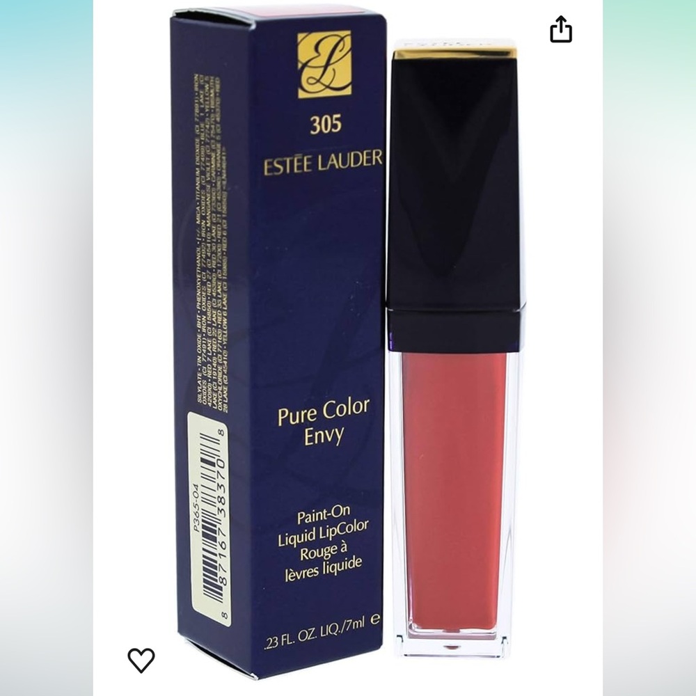 Estée Lauder Pure Color Envy
Liquid Vinyl Lip Color‎ 305 Patently
Peachy New